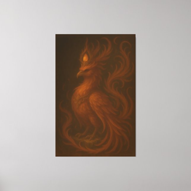 Lienzo Royal Golden Phoenix – Elite Fine Art Collection (Anverso)