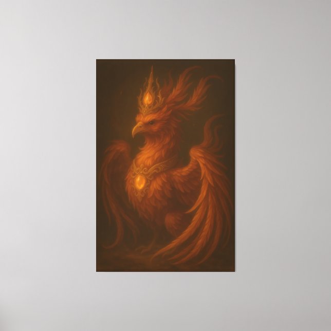Lienzo Royal Golden Phoenix – Elite Fine Art Collection (Anverso)