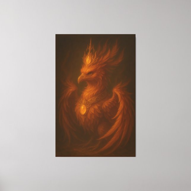 Lienzo Royal Golden Phoenix – Elite Fine Art Collection (Anverso)