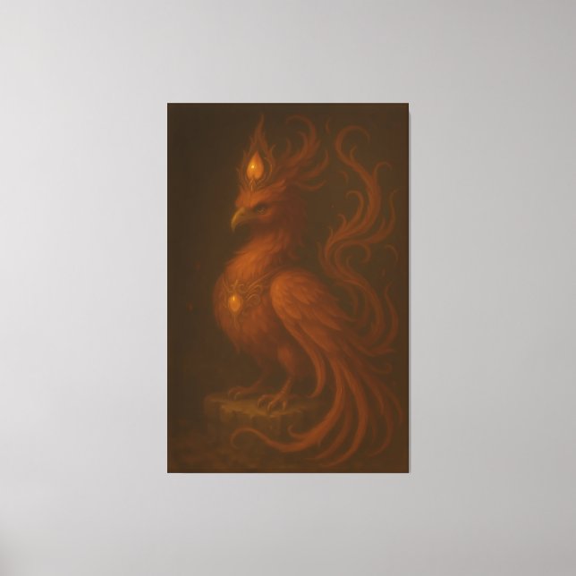 Lienzo Royal Golden Phoenix – Elite Fine Art Collection (Anverso)