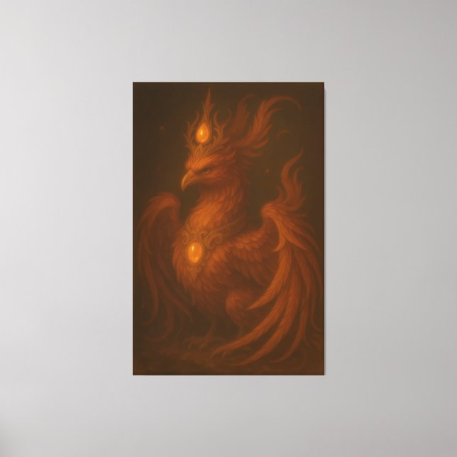 Lienzo Royal Golden Phoenix – Elite Fine Art Collection (Anverso)