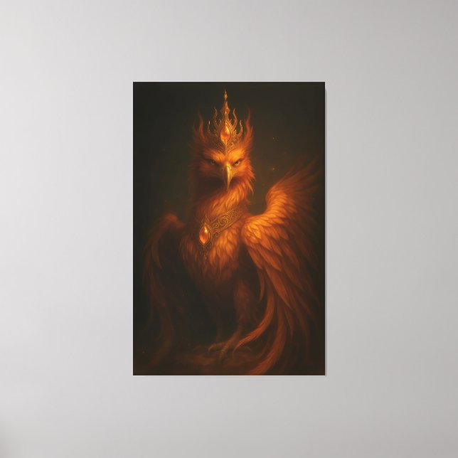 Lienzo Royal Golden Phoenix – Elite Fine Art Collection (Anverso)