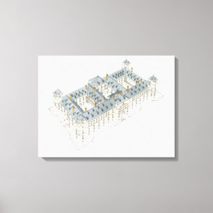 Lienzo Royal Palace del EL Pardo. Madrid España