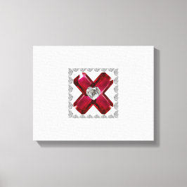 Lienzo Ruby Diamond Art, rojo