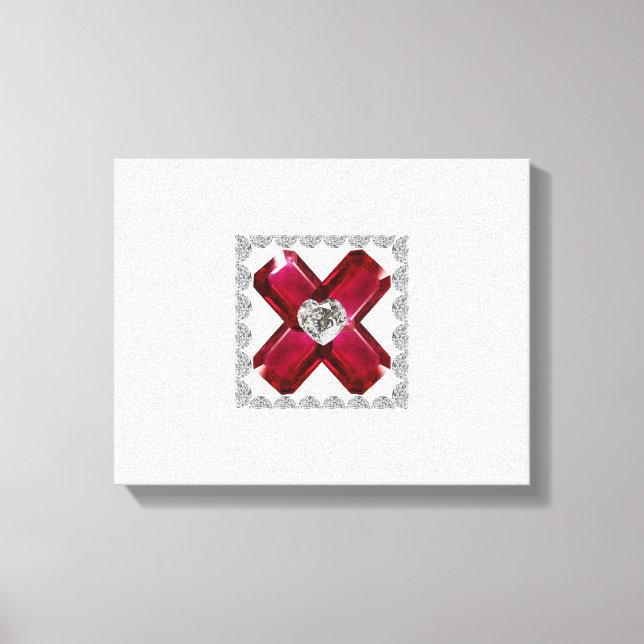 Lienzo Ruby Diamond Art, rojo (Anverso)
