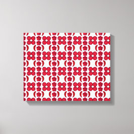 Lienzo Ruby Gemstone Art, rojo