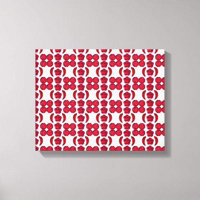 Lienzo Ruby Gemstone Art, rojo (Anverso)