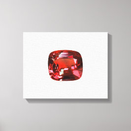 Lienzo Ruby Gemstone Red