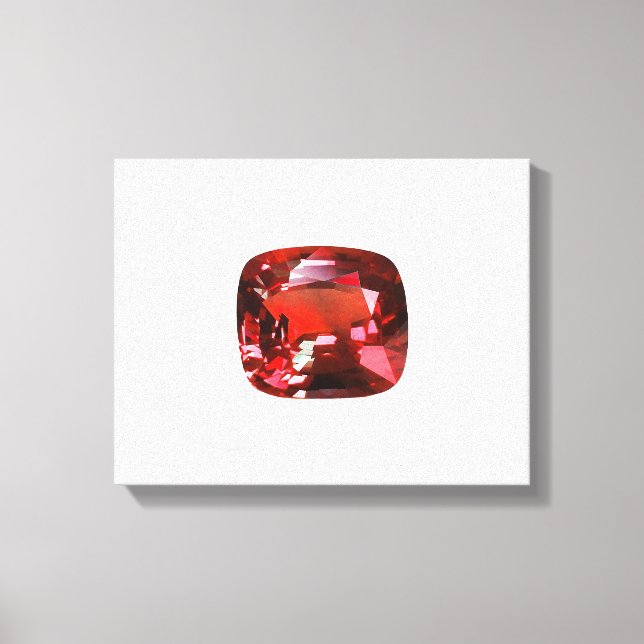 Lienzo Ruby Gemstone Red (Anverso)