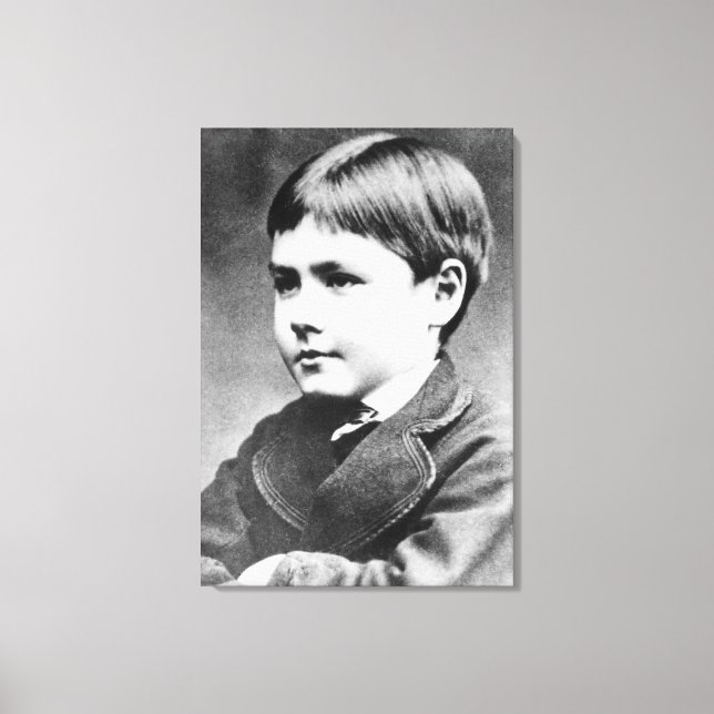 Lienzo Rudyard Kipling, c.1870 (Anverso)