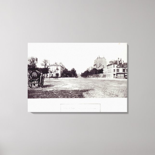 Lienzo Rue d'Enfer, de la carretera a Orleans (Anverso)