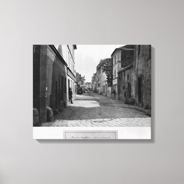Lienzo Rue des Anglaises, de rue de Lourcine, París (Anverso)
