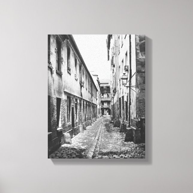 Lienzo Rue du Fer-a-Moulin, París, 1858-78 (Anverso)