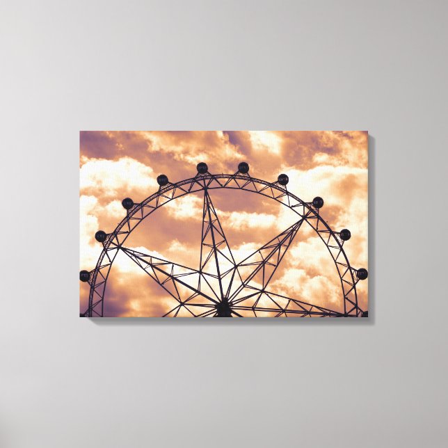 Lienzo Rueda de la fortuna en el cielo (Anverso)