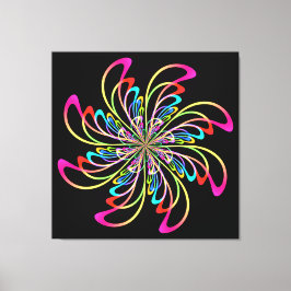 Lienzo rueda de pinza abstracta