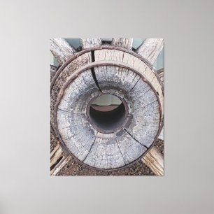 Lienzo Rueda de vagón del viejo oeste ruso