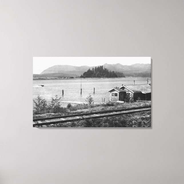 Lienzo Ruedas, Oregon Nehalem Bay y Neah-Kah-Nie (Anverso)