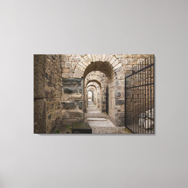 Lienzo Ruinas griegas de Pergamon (Anverso)