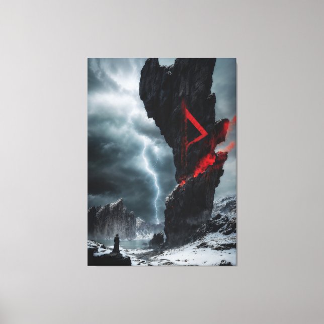 Lienzo Rune Thurisaz (Anverso)