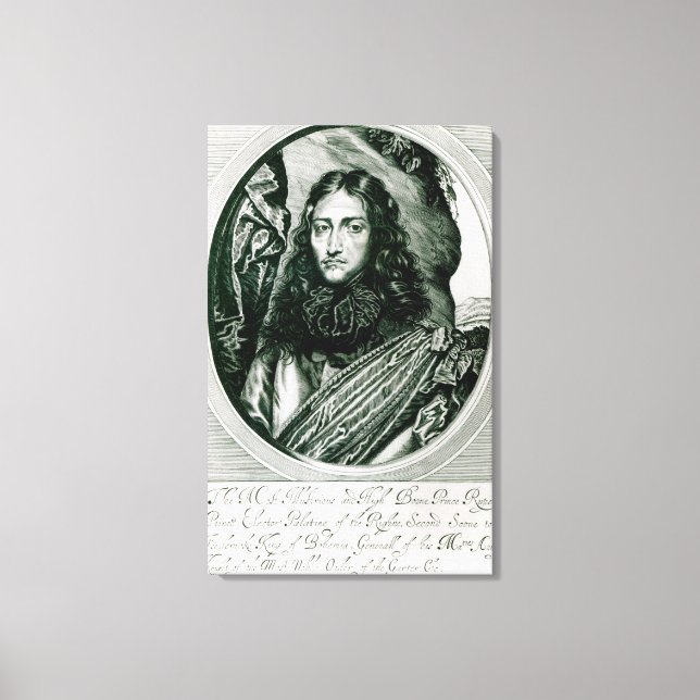 Lienzo Rupert del Rin grabado por William (Anverso)