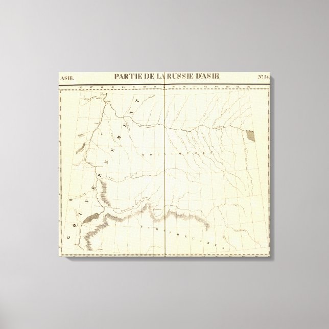Lienzo Rusia asiática, Asia 14 (Anverso)