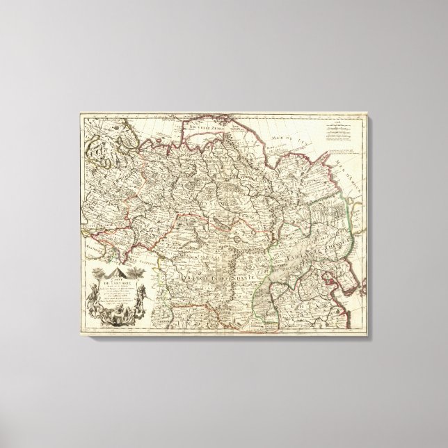 Lienzo Rusia, China, Asia (Anverso)