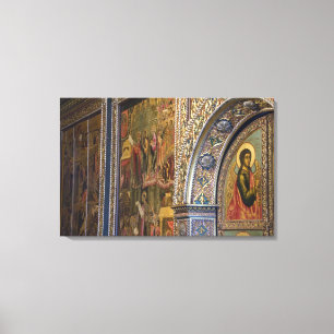 Lienzo Rusia, ciudad del anillo dorado de Yaroslavl. 17.ª