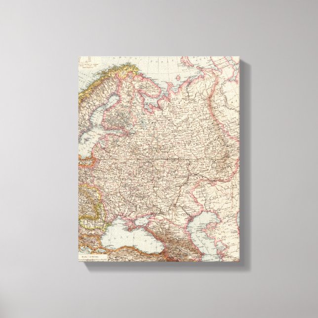 Lienzo Rusia Europea (Anverso)