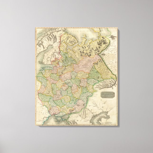 Lienzo Rusia Europea (Anverso)
