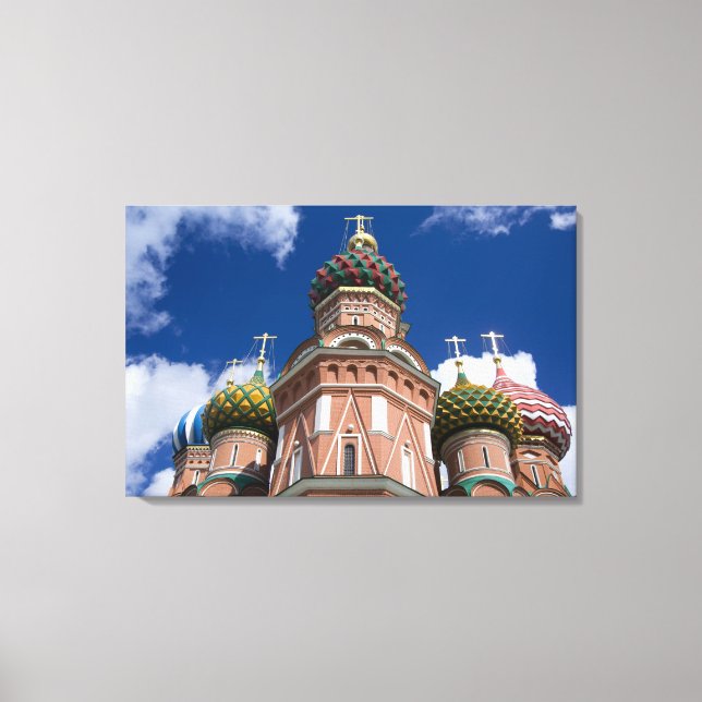 Lienzo Rusia, Moscú, Plaza Roja. St. Basil 2 (Anverso)