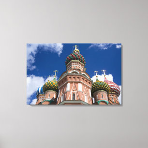Lienzo Rusia, Moscú, Plaza Roja. St. Basil 2