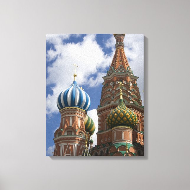 Lienzo Rusia, Moscú, Plaza Roja. St. Basil 4 (Anverso)
