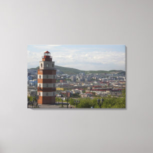 Lienzo Rusia, Murmansk. Ciudad más grande al norte del