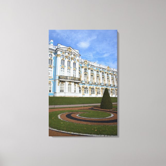Lienzo Rusia, San Petersburgo, Pushkin, de Catalina (Anverso)