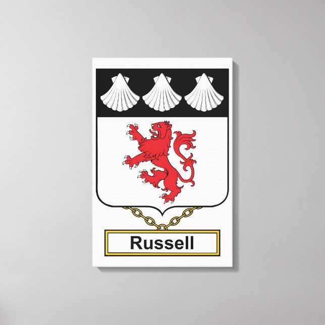 Lienzo Russell Family Crest (Anverso)