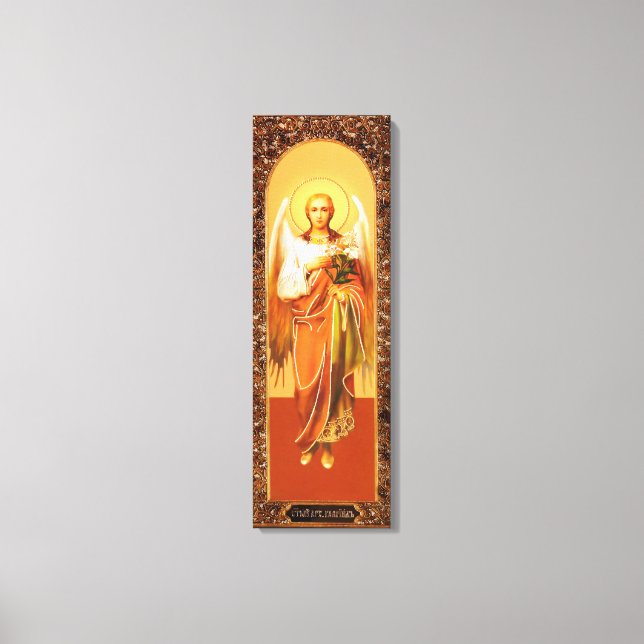 Lienzo Russian Icon Archangel Gabriel Wrapped Canvas (Anverso)