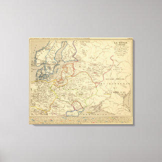 Lienzo Russie, Pologne, Ante, noruega, Danemarck