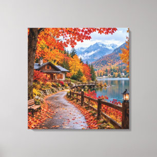 Lienzo Rustic Fall Hideaway