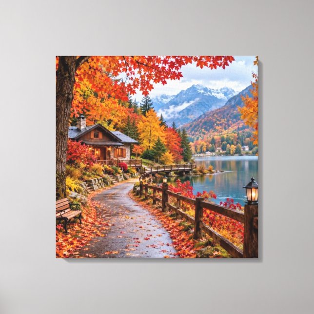 Lienzo Rustic Fall Hideaway (Anverso)