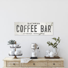 Lienzo Rustic Modern Farmhouse Coffee Bar & City