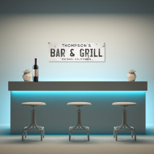 Lienzo Rustic Modern Industrial Farmhouse Bar City