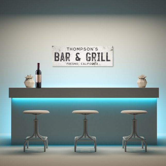 Lienzo Rustic Modern Industrial Farmhouse Bar City (Subido por el creador)