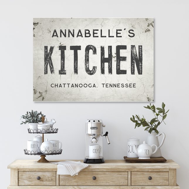 Lienzo Rustic Modern Industrial Farmhouse Kitchen (Subido por el creador)