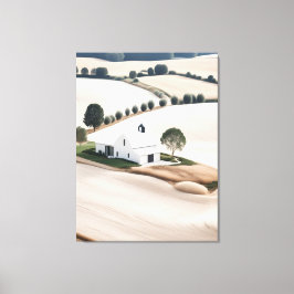 Lienzo Rústica granja Paisaje toscano Vela envuelta