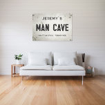Lienzo Rústica moderna casa de campo industrial Man Cave<br><div class="desc">Aumente su espacio de vida con nuestro exquisito canvas estiradas señas de caverna industrial, donde el encanto atemporal se encuentra con la estética de una casa de campo moderna. Esta obra de arte combina sin esfuerzo la elegancia rústica con un aire industrial, con un fondo falso rayado y afligido de...</div>