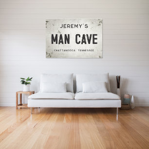 Lienzo Rústica moderna casa de campo industrial Man Cave