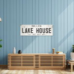 Lienzo Rústica moderna granja industrial Lake House Long<br><div class="desc">Aumente su espacio de vida con nuestro exquisito cartel de casa de campo industrial de arte de lona estirada, donde el encanto intemporal se encuentra con la estética de una casa de campo moderna. Esta obra de arte combina sin esfuerzo la elegancia rústica con un aire industrial, con un fondo...</div>