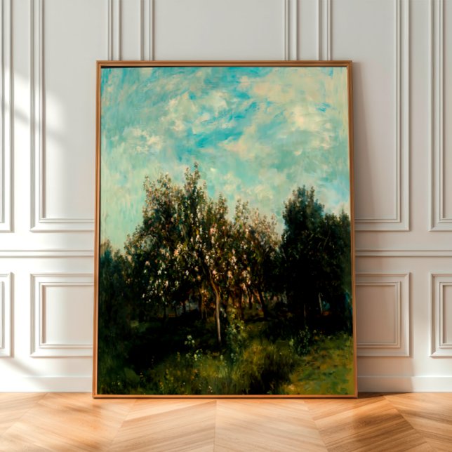 Lienzo Rústico paisaje rural Vintage MuroArt (Rustic Country Landscape Vintage Farmhouse WallArt Canvas Print )