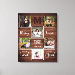 Lienzo Rústico recuerdo de la foto Keepsake