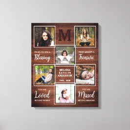 Lienzo Rústico recuerdo de memoria foto Keepsake